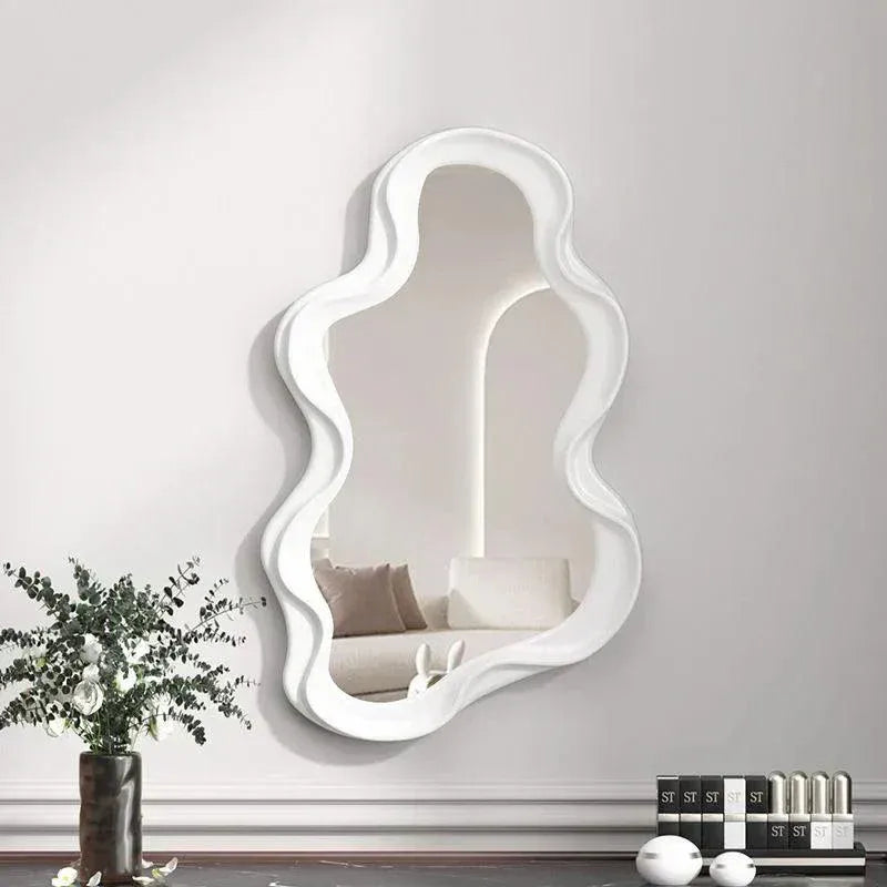 Irregular-Shaped Decorative Wall Mirror With Frame